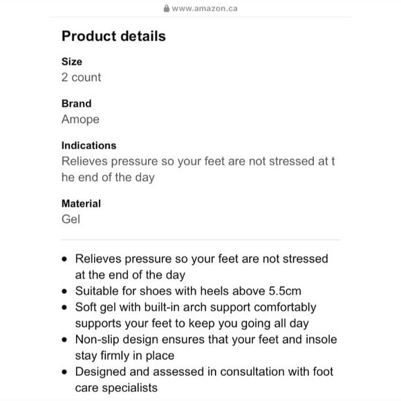 NEW Amopé Gel Activ Extreme Heels Insoles, 1 pair 🛍 Bundle Me! - Picture 5 of 9